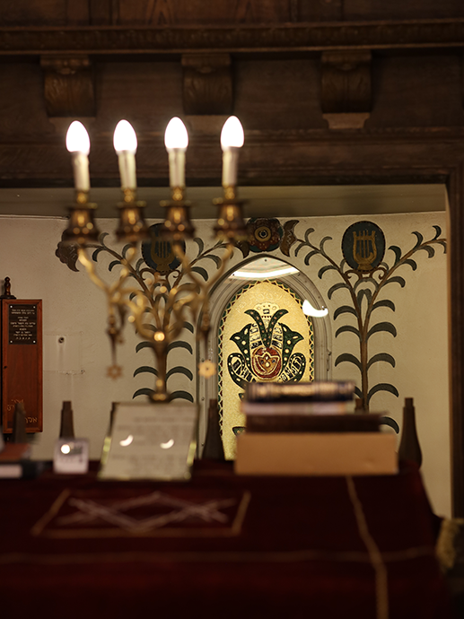 Fra synagogen i Oslo. Foto