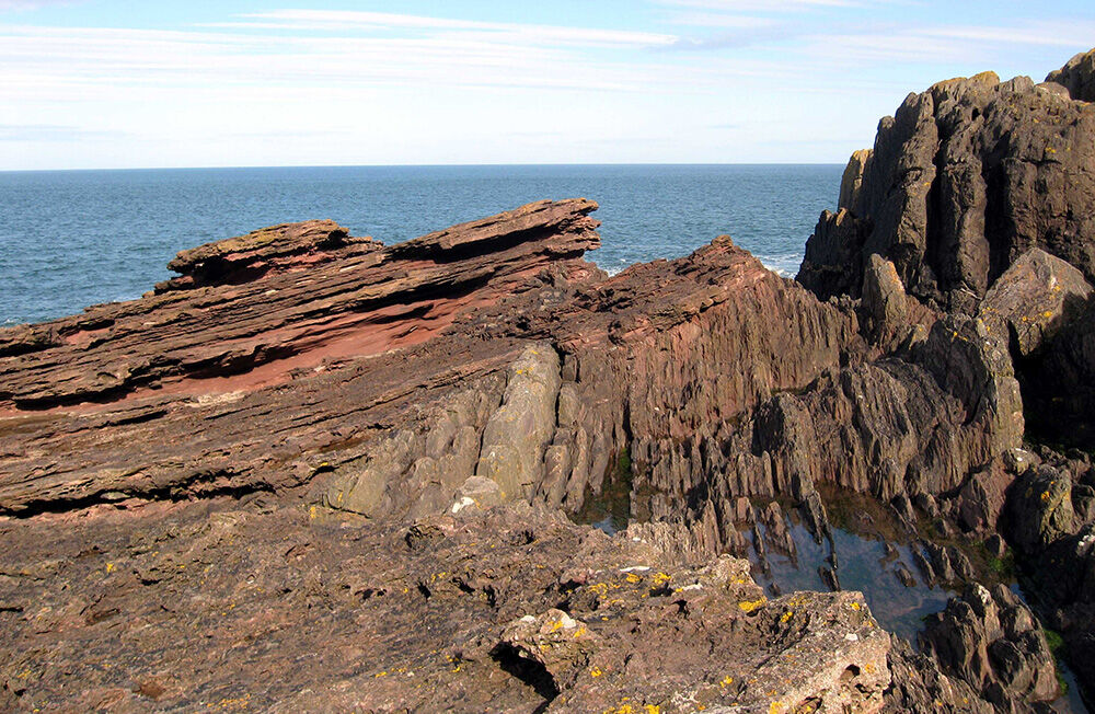 Siccar points cliff. Photo