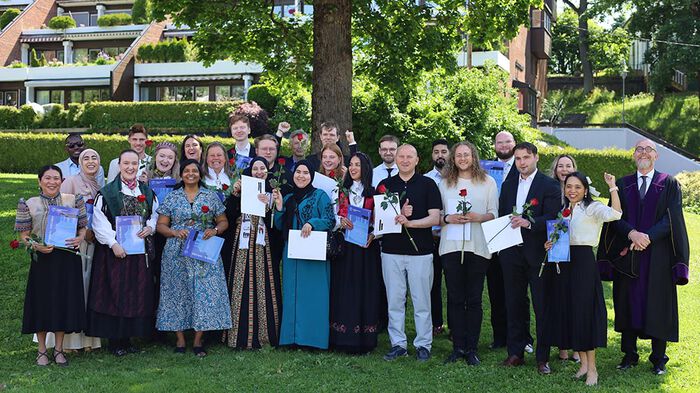 Vårens kandidater på Det teologiske fakultet, Universitetet i Oslo. Foto